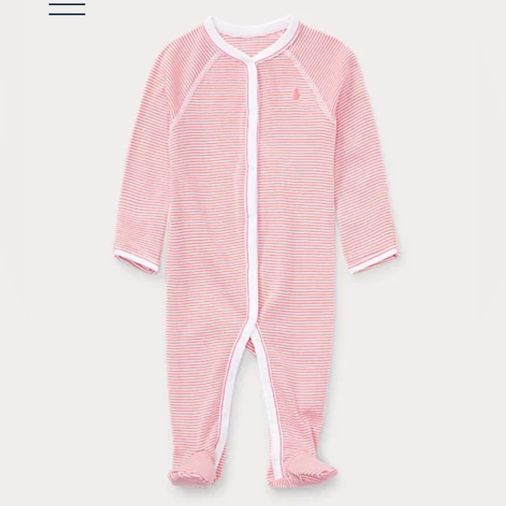 Ralph Lauren Cotton Footed Coverall